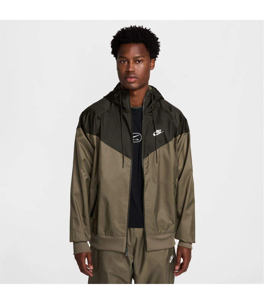 Veste Coupe-vent Homme Kaki Noir Nike-1