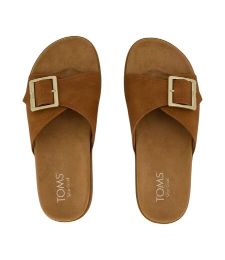 Womens/ladies Marin Sliders Brown Sugar Toms
