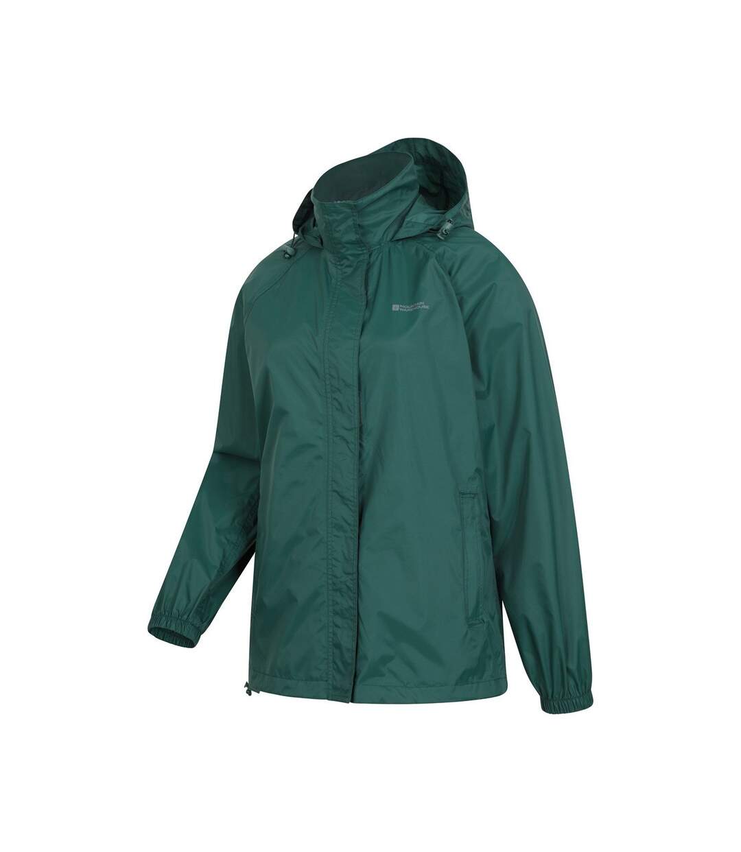 Womens/ladies pakka ii waterproof jacket dark green Mountain Warehouse-3