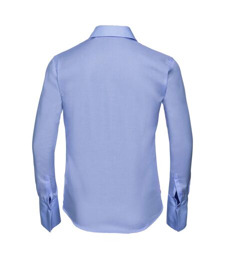 Russell Collection Womens/Ladies Ultimate Long-Sleeved Shirt (Bright Sky) - UTRW9438