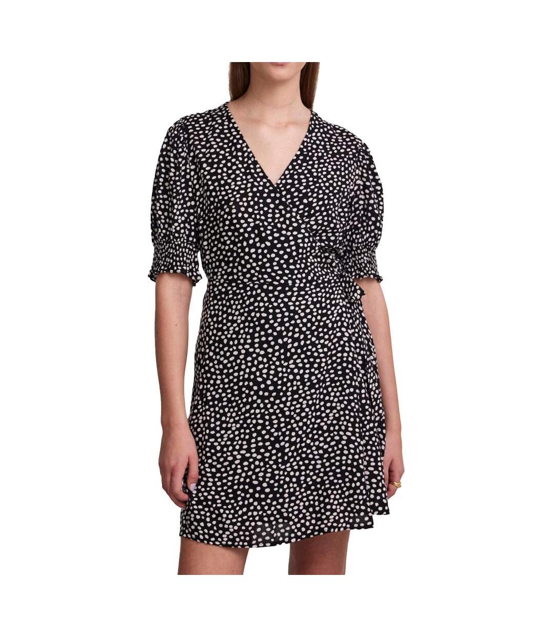 Robe noire à motifs femme pieces tala-1