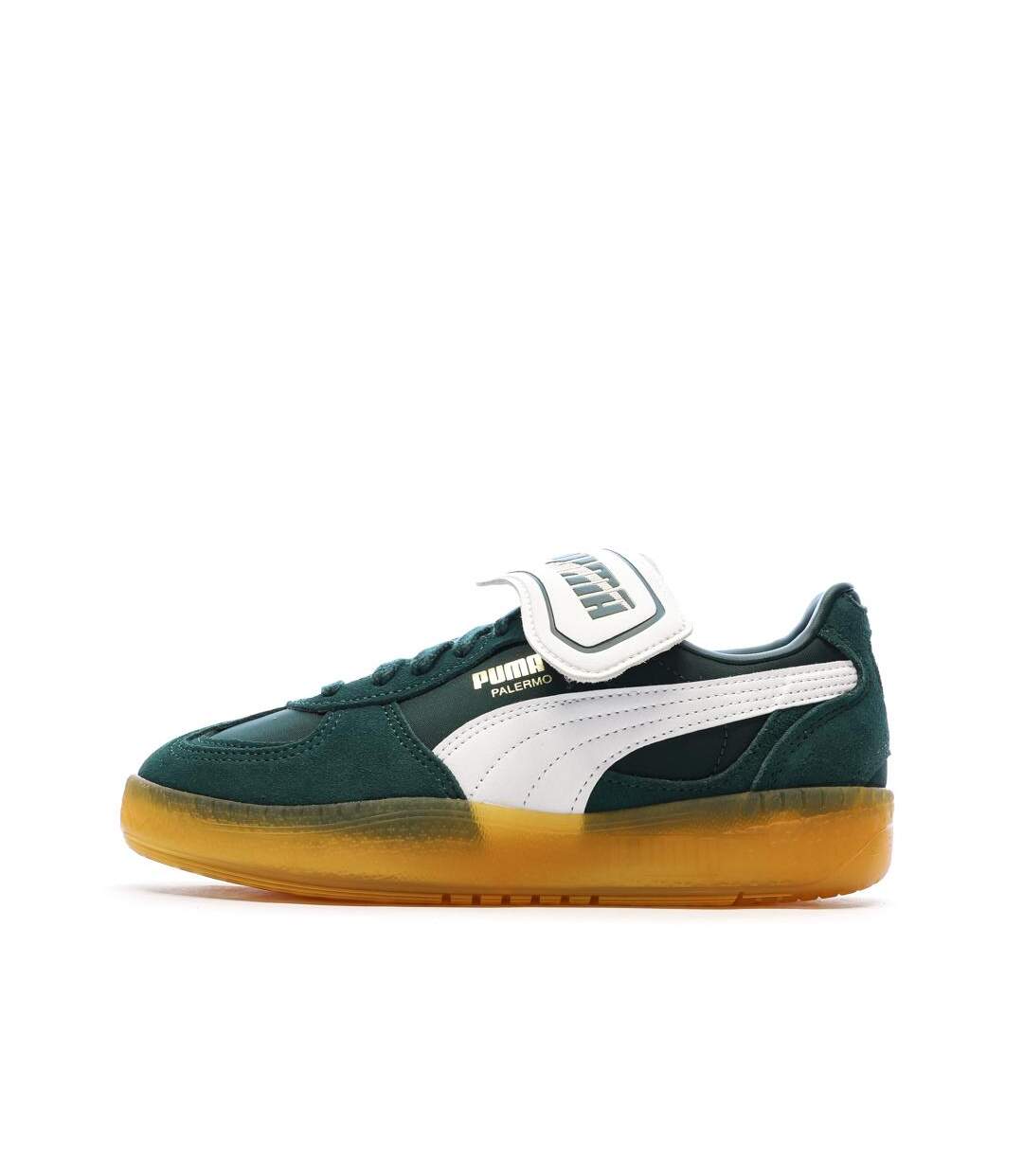 Baskets verte foncé homme puma palermo-1