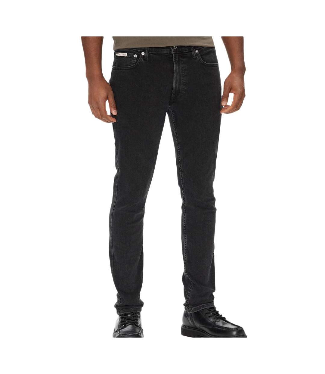 Jean skinny noir homme calvin klein jeans lv04rb722g-1