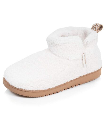 Isotoner Chaussons Bottillons femme suédine - semelle crantée