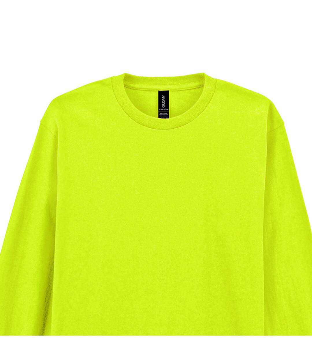 T-shirt Uni Manches Longues Ultra Homme Jaune Vif Gildan-3