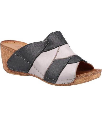 Riva Womens/Ladies USK Leather Sandals (Black/Gray/Brown) - UTFS9941