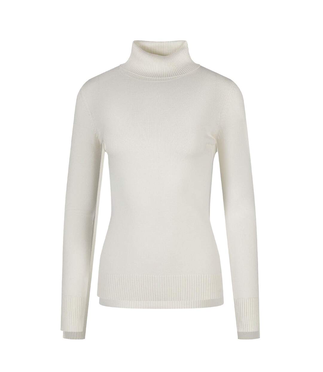 Pull Motif/style Tricoté Femme Blanc Minoti-2