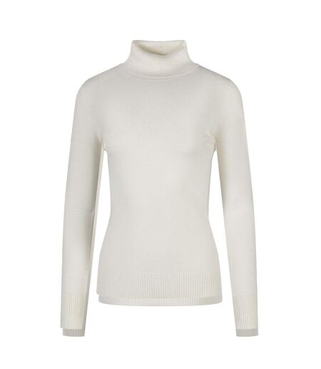 Pull Motif/style Tricoté Femme Blanc Minoti
