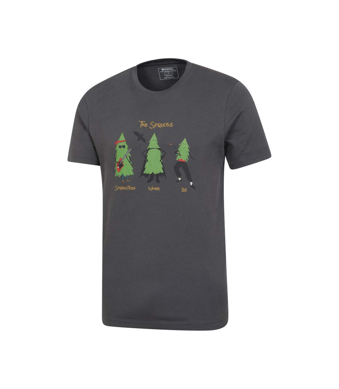 T-shirt spruce springsteen homme charbon Mountain Warehouse-4