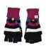 Ensemble Bonnet, Gants Et Écharpe Motif/style Contrasté Sage Femme Noir Bleu Rose Lazy Jacks-2