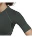 Haut Court Aeroknit Femme Vert Noir Adidas-3