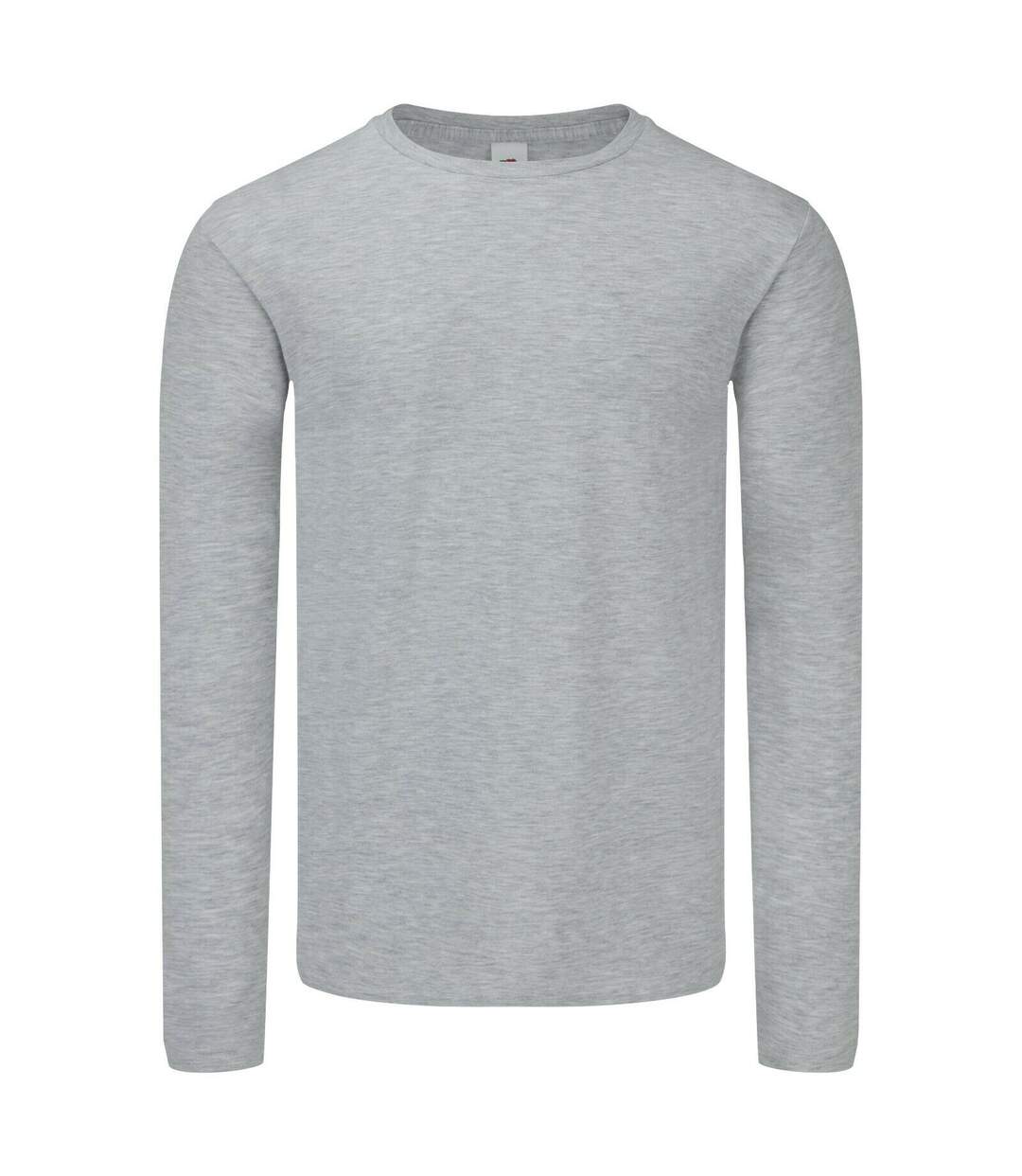 T-shirt Manches Longues Iconic Homme Gris Chiné Fruit Of The Loom-2