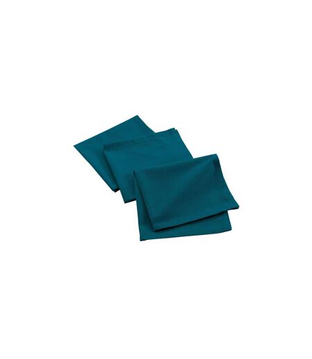 Lot de 3 Serviettes de Table Mistral 40x40cm Bleu Canard