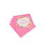 Lot de 20 Serviettes en Papier Fleurs 33x33cm Rose-1