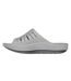 Womens/ladies Flat Sports Sandals Grey Skechers-2