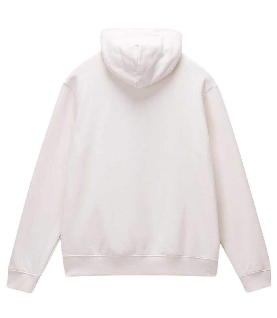 Mens Box Logo Cotton Loose Fit Hoodie White Napapijri-2