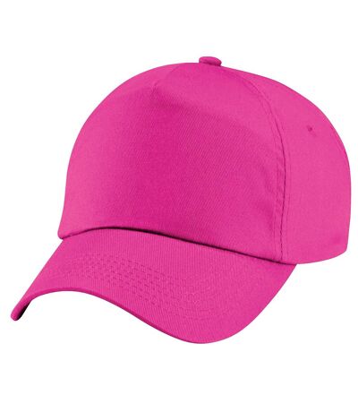 Beechfield Plain Unisex Junior Original 5 Panel Baseball Cap (Fuchsia) - UTRW217