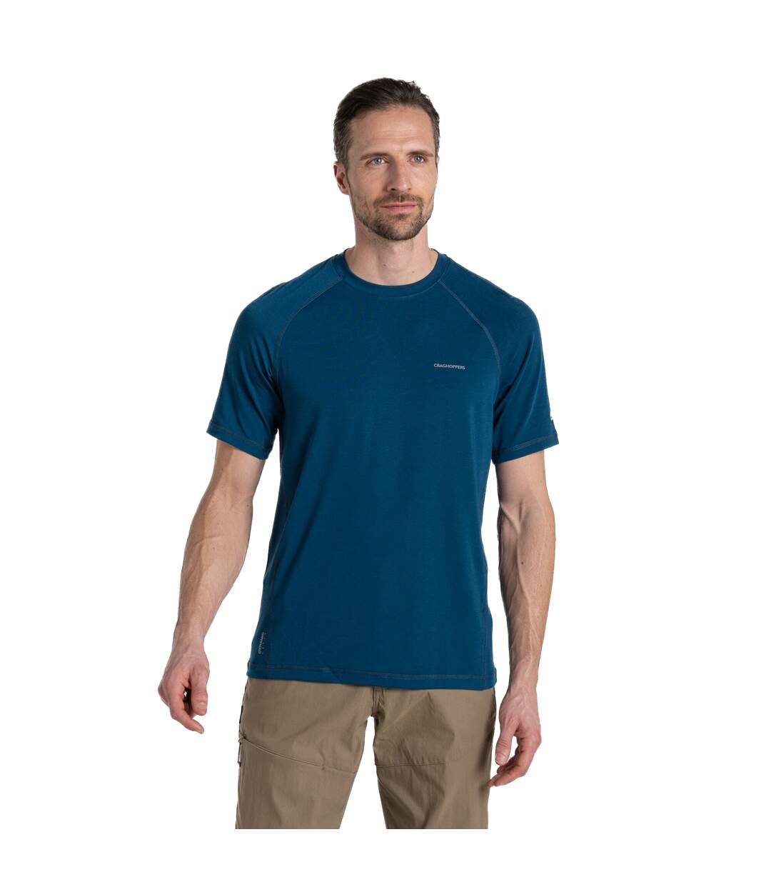 T-shirt dynamic homme bleu tourmaline Craghoppers-4