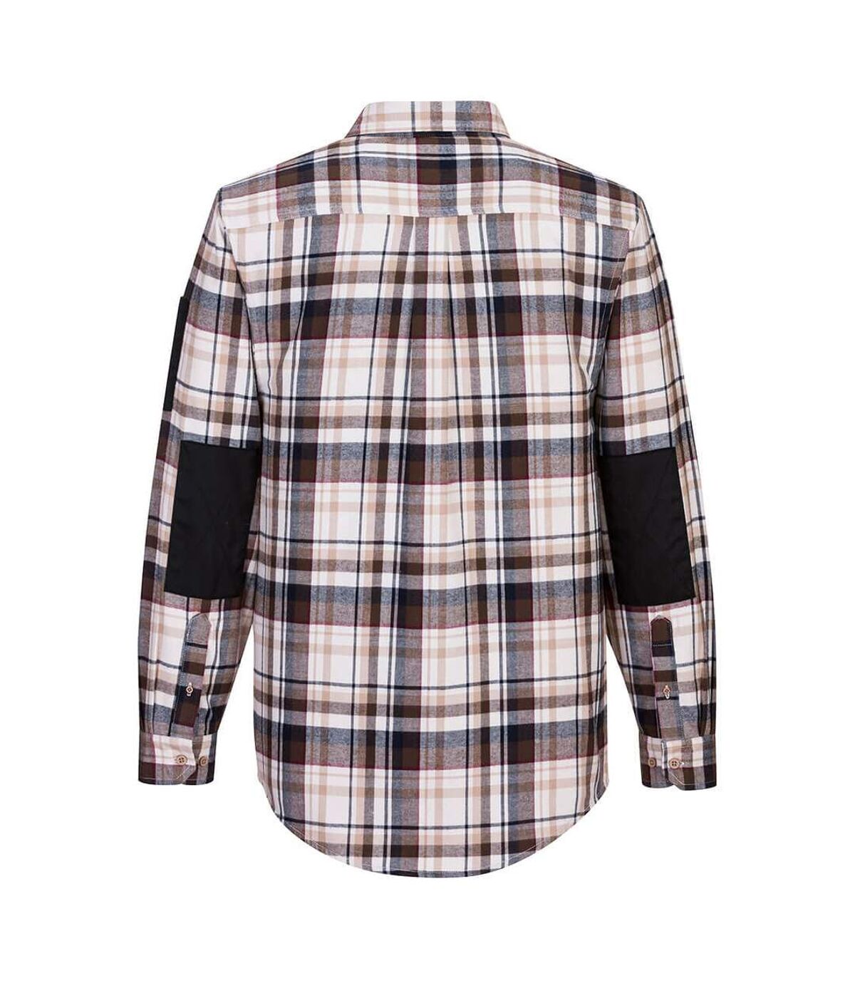 Portwest Mens Checked Work Shirt (Brown)