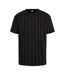T-shirt Motif/style Fines Rayures Homme Noir Urban Classics-1