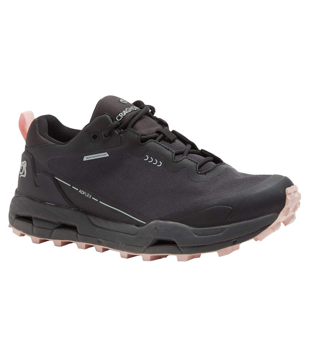 Womens/ladies Adflex Ankle Boots Black Pink Clay Craghoppers-2