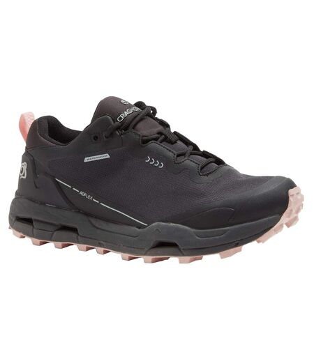 Womens/ladies Adflex Ankle Boots Black Pink Clay Craghoppers