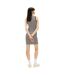 Womens/ladies Essential Ribbed Slim Tank Dress Black Ecru Tommy Jeans-3