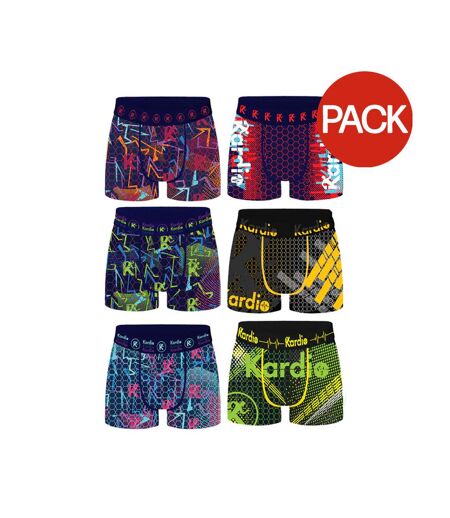 Boxers Motif/style Géométrique Homme Bleu Marine Kardio