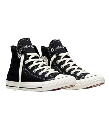 Baskets Montantes Chuck Classic Hi Femme Noir Blanc Converse