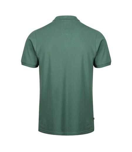 Mens Robbie Embroidered Logo Regular Polo Shirt Green Luke 1977