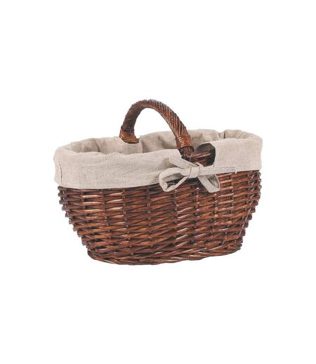 Panier enfant ovale en osier et jute