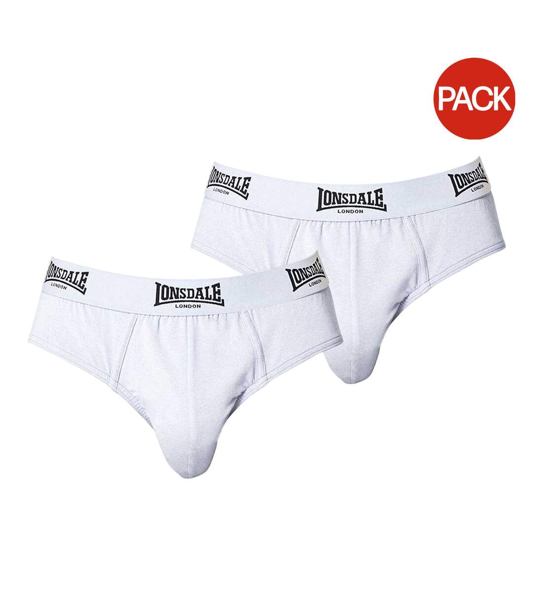 Lot De 2  Slips Homme Blanc Lonsdale-1