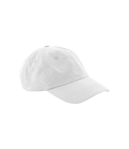 Beechfield Natural Cotton Panelled Baseball Cap (White) - UTBC5194