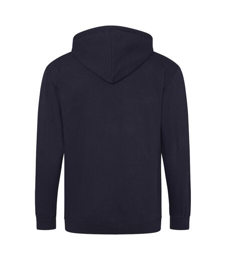 Awdis Plain Mens Hooded Sweatshirt / Hoodie / Zoodie (New French Navy)