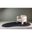 Tapis Déco Ovale en Laine Enard 175x290cm Noir-5