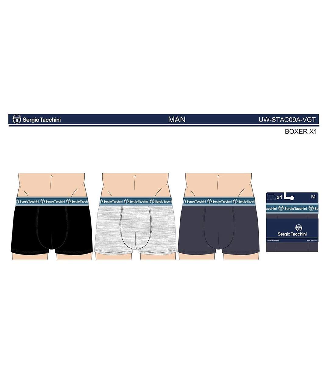 Boxer SERGIO TACCHINI X3 Pack de 3 Boxers 0498-4