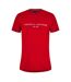 T-shirt Motif/style Logo Sur Poitrine Femme Rouge Vif Tommy Hilfiger-1