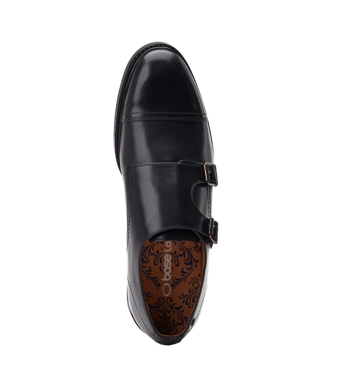 Chaussures diablo monk homme noir Base London-4