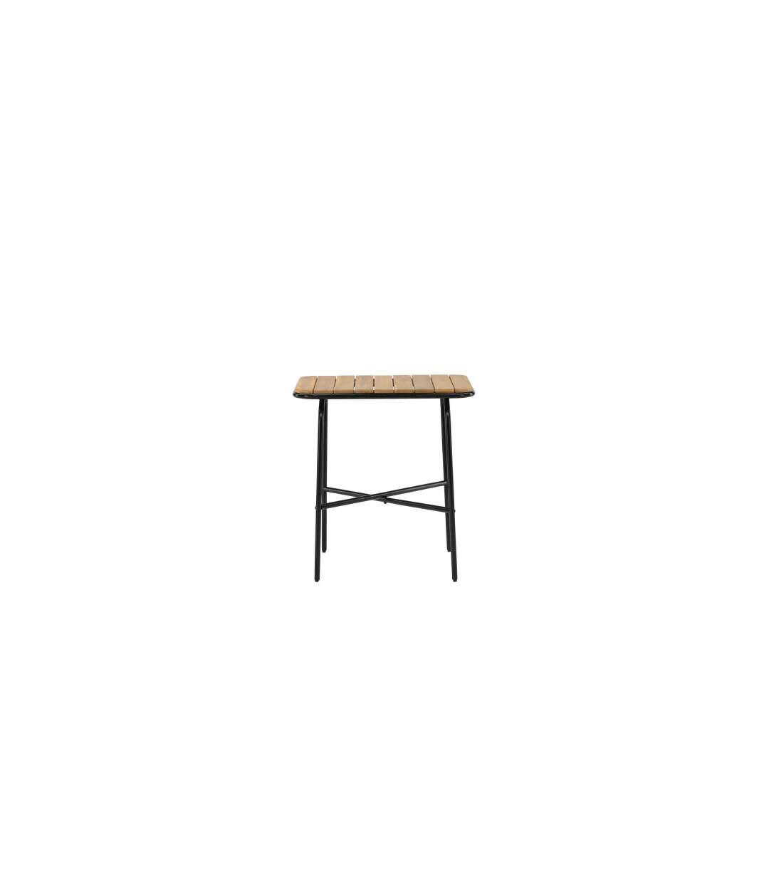 Table de Jardin en Bois Holmbeck 88cm Naturel-2