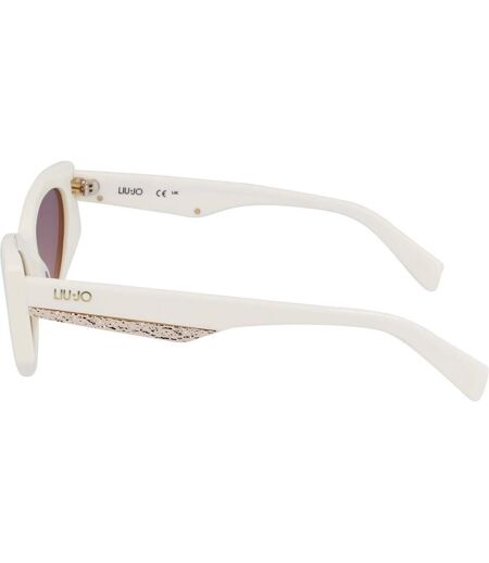 Lunettes De Soleil Motif/style Œil De Chat Femme Taille Unique Blanc Liu Jo