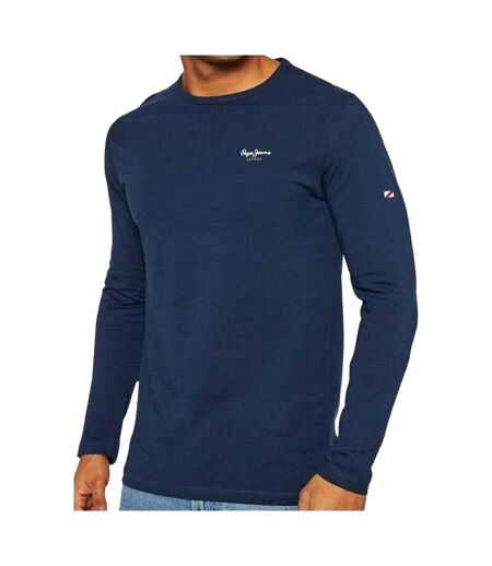 T-shirt Manches Longues Homme Bleu Marine Pepe Jeans