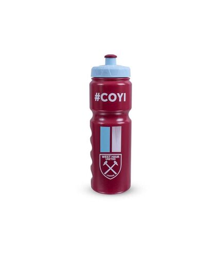 West Ham United FC #COYI Crest 25.3floz Water Bottle (Red) (One Size) - UTRD2866