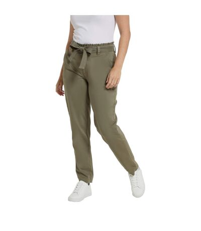 Pantalon Loren Femme Vert Kaki Animal