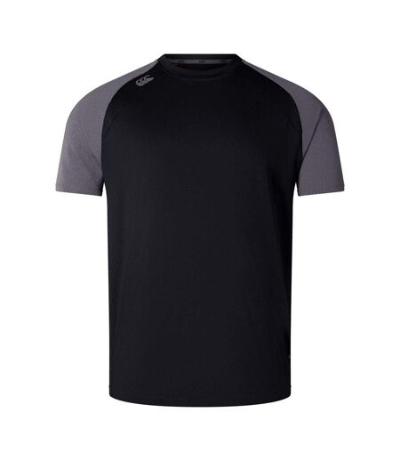 T-shirt Manches Raglan Sport Elt Homme Noir Chiné Canterbury