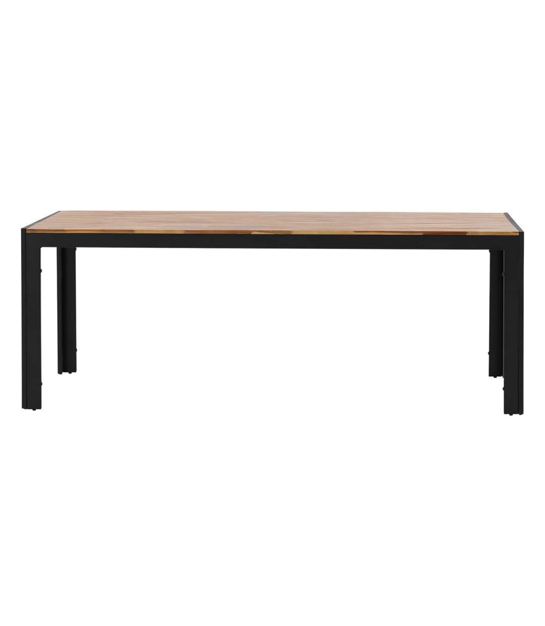 Table de jardin en aluminium et acacia 205 x 90 cm Bois-4