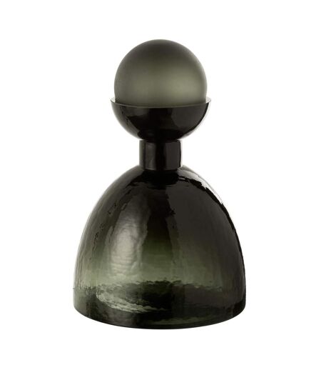 Vase Bouteille Bouchon en Verre Yoko 29cm Vert Foncé
