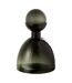 Vase Bouteille Bouchon en Verre Yoko 29cm Vert Foncé-1