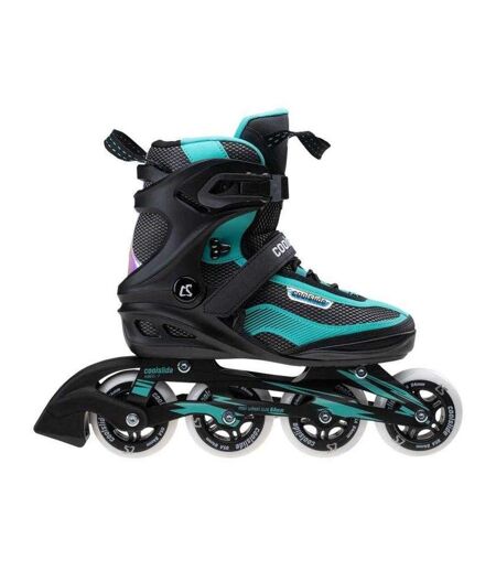 Patins À Roulettes Alignées Roma Adulte 38 Fr Noir Bleu Coolside