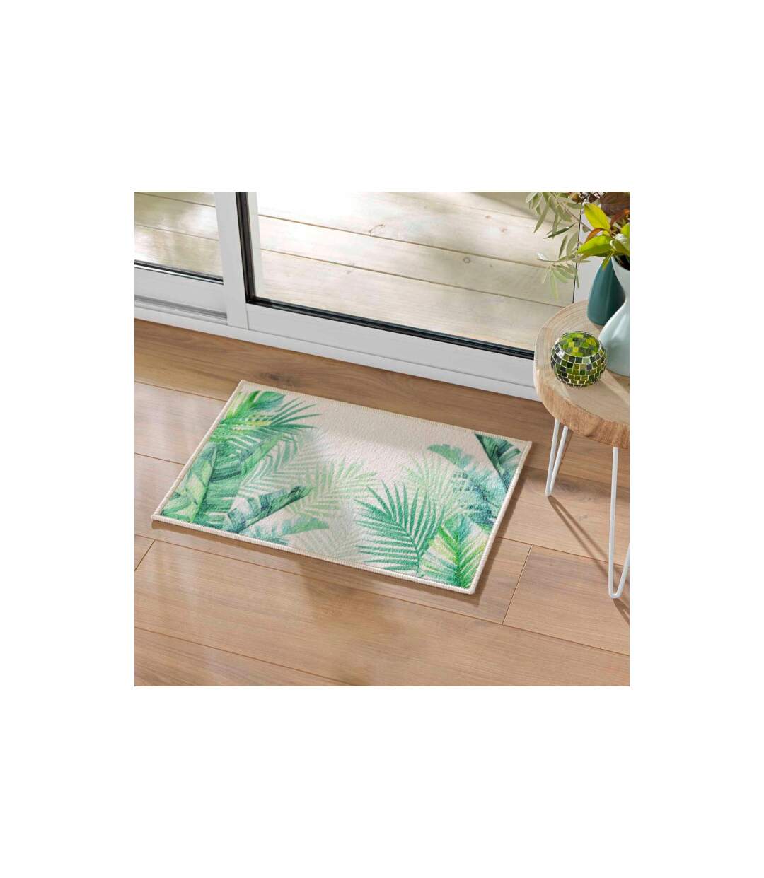 Tapis Déco Imprimé Native 50x80cm Vert-4