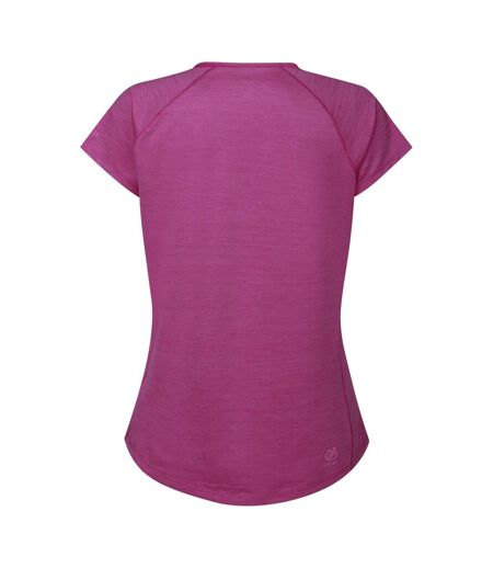T-shirt De Sport Manches Courtes Corral Femme Rose Vif Dare 2B